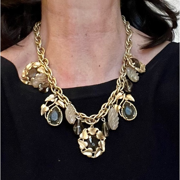 Vintage Gold Charm Choker - Picture 1 of 16